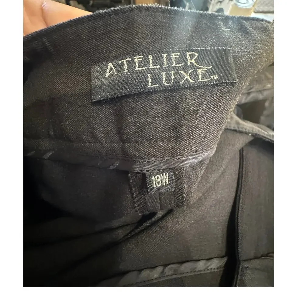 Atelier Luxe Size 18 W gray dress pants